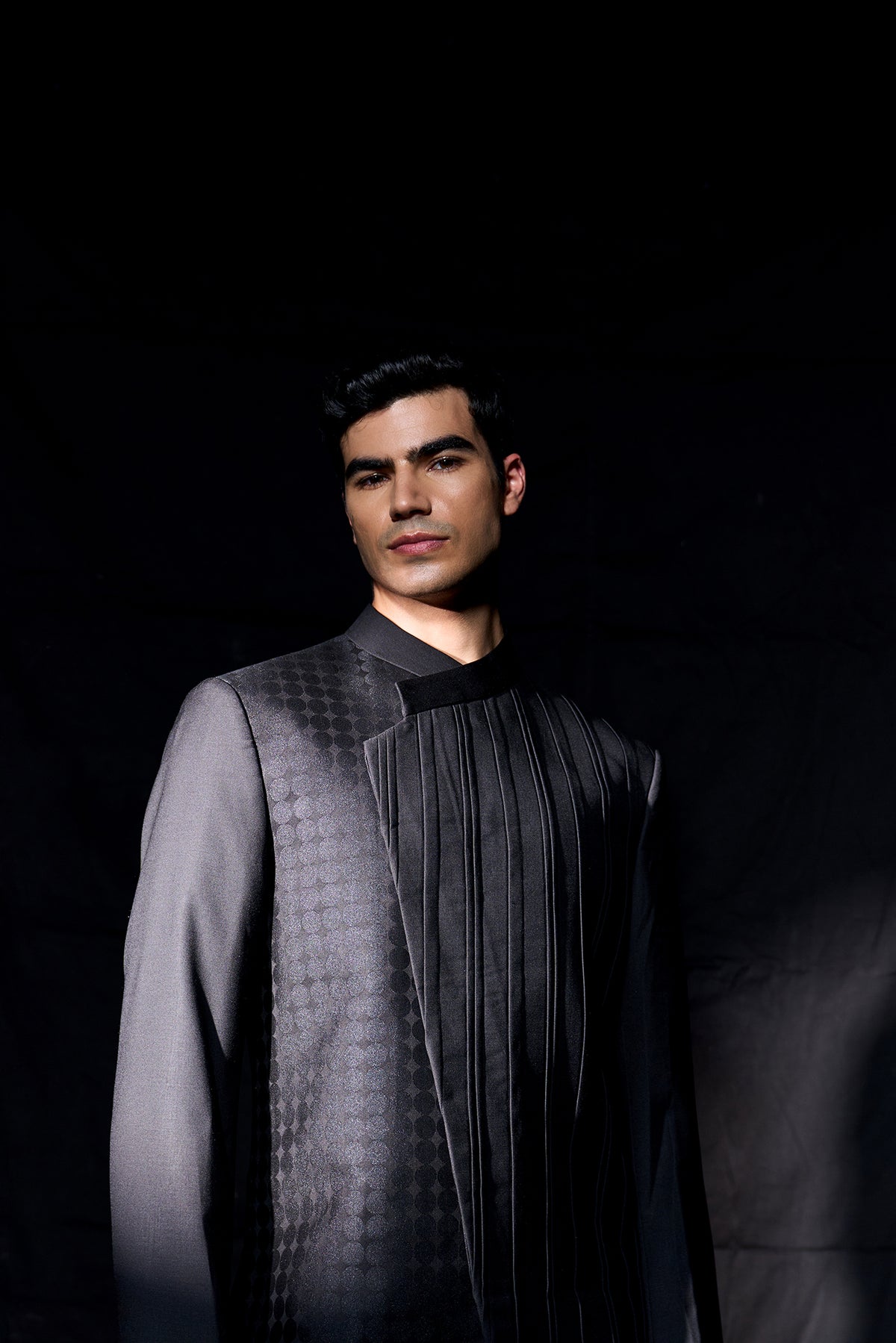 Obsidian Asymmetric Coat