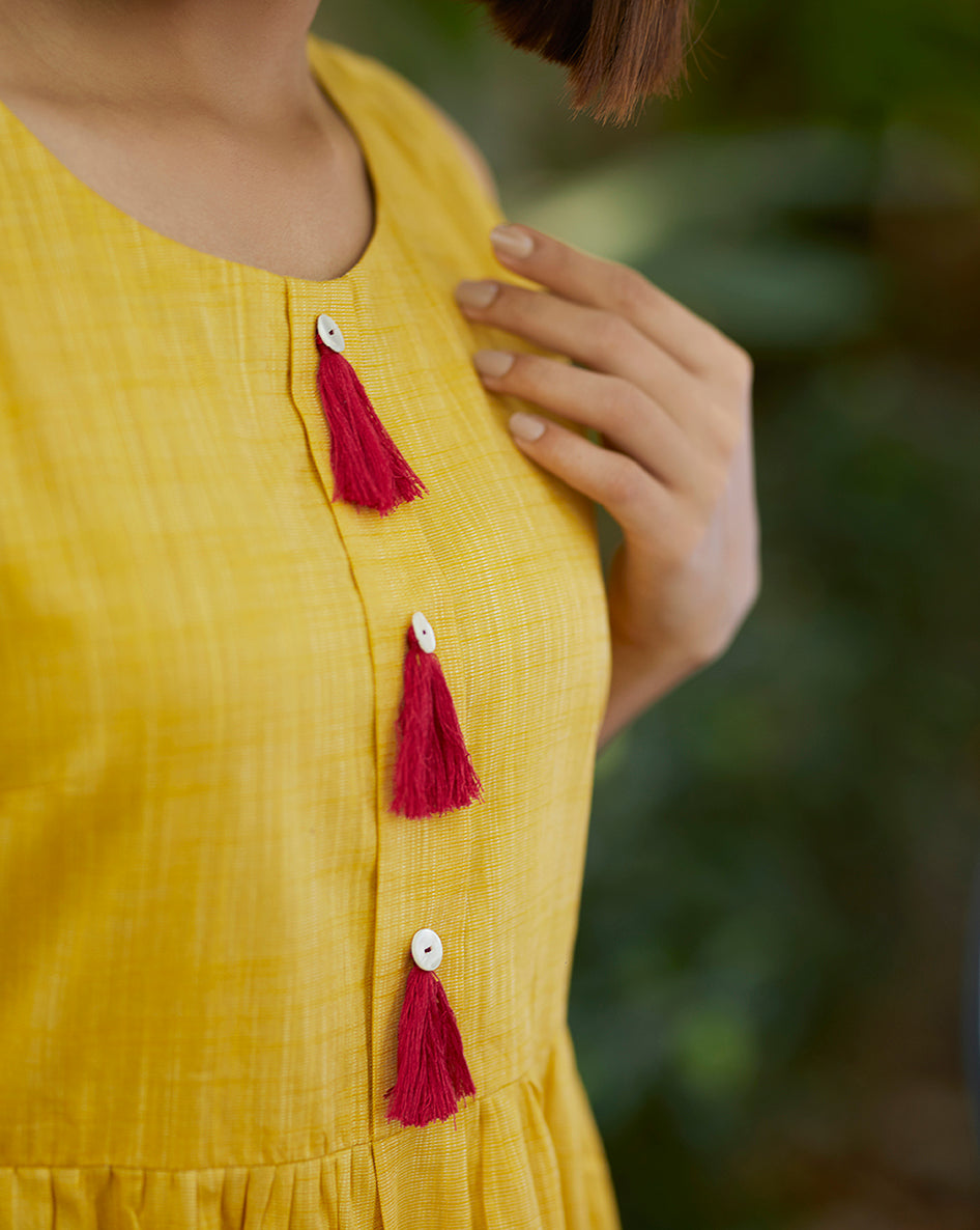 Marigold Tassel Dress