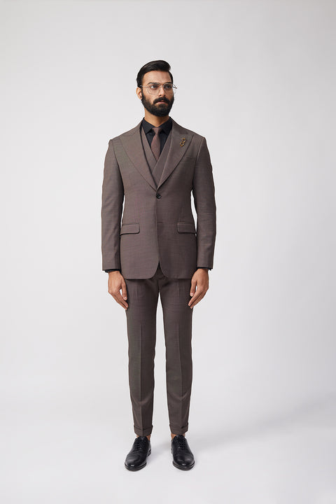 "Yugen" 3Pc Suit (Brown)