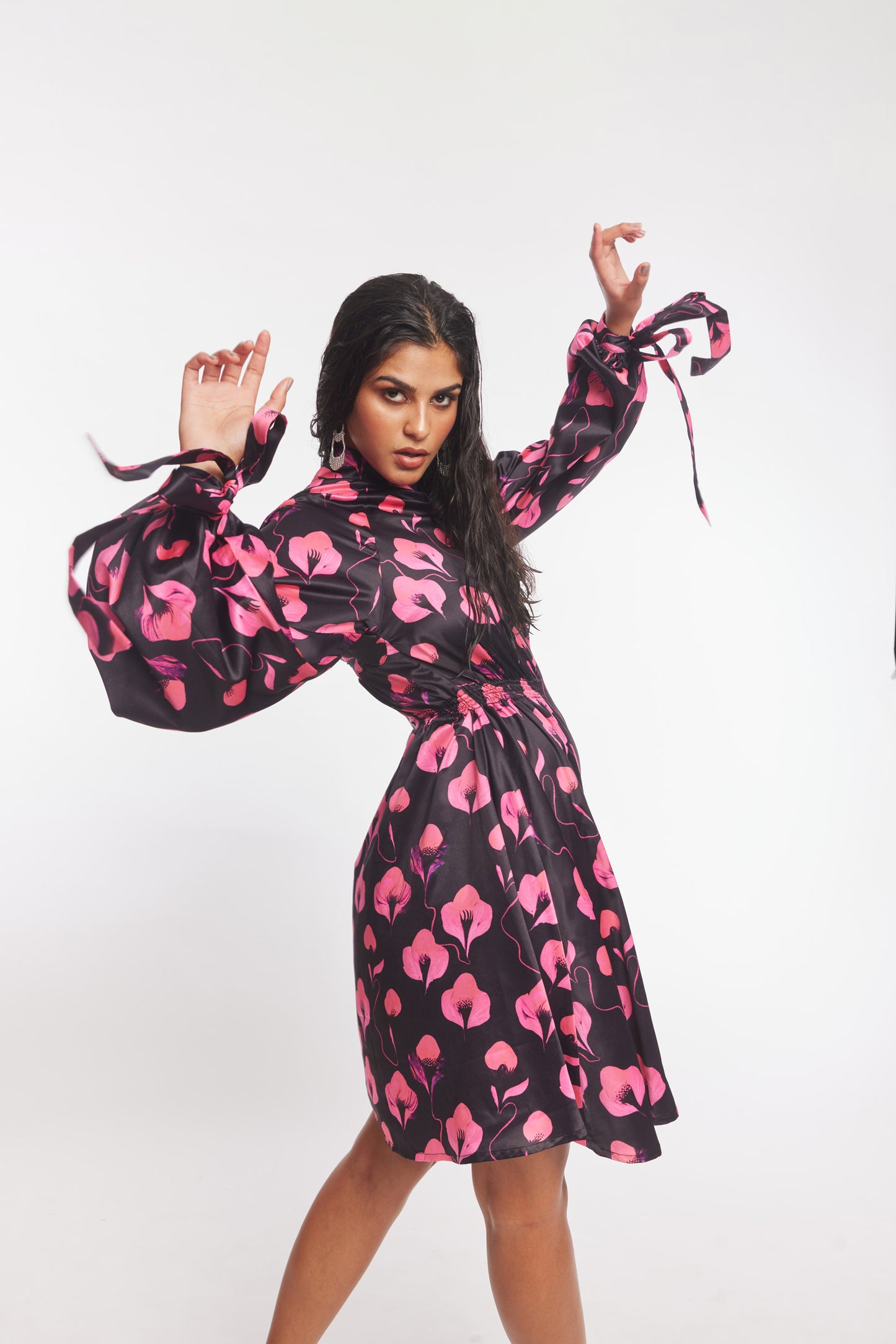 Iris Printed Smock Dress