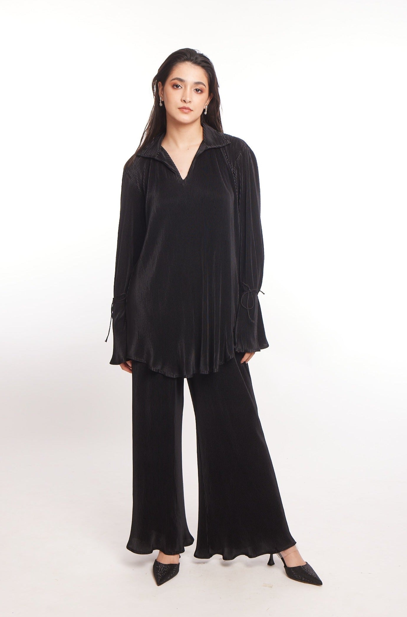 Shimmer Zoe Shirt Dress