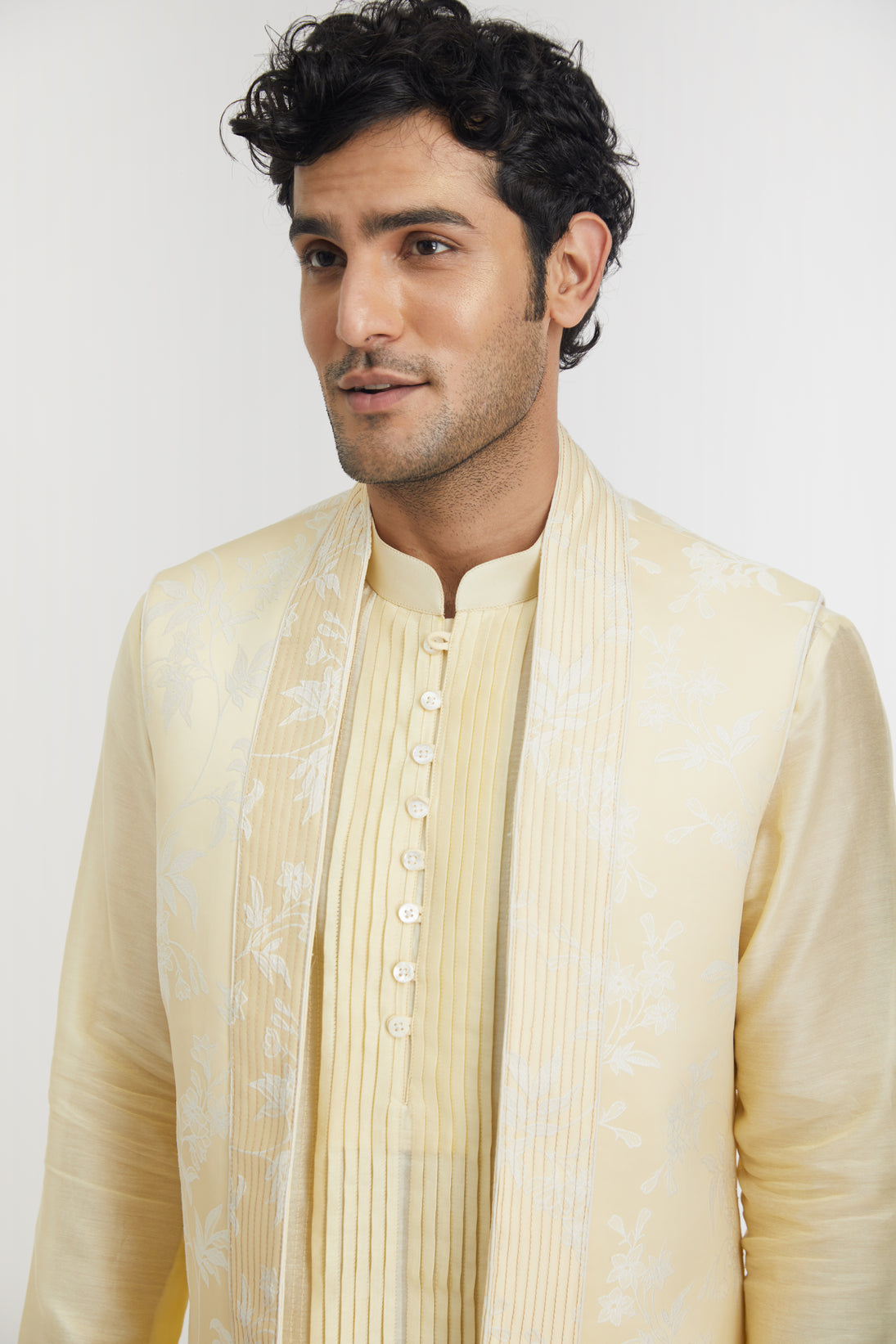 "Fayrouz Celebration" Jacquard Nehru Jacket