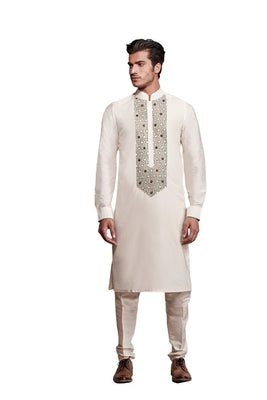Stars of Persia Embroidered Yoke Kurta