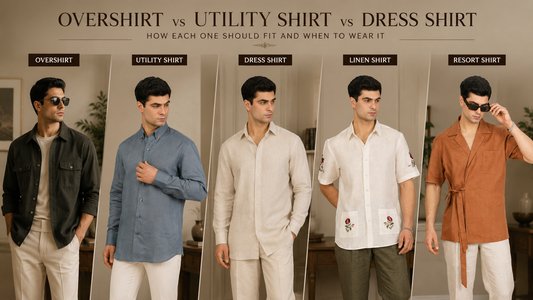 Overshirt vs Utility Shirt vs Dress Shirt: How Each One Should Fit and When to Wear It