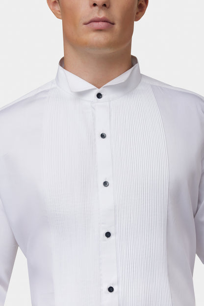 White GC Tuxedo Shirt