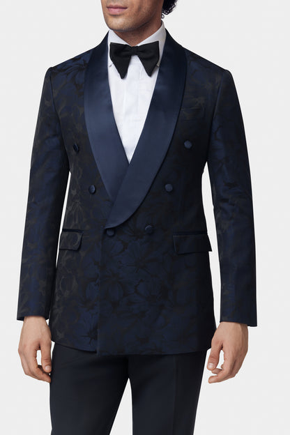 Blue Jacquard GC Tuxedo