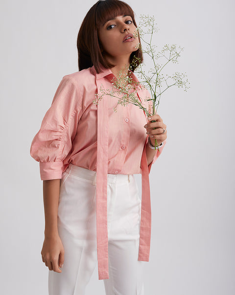 In Bloom Gathered Sleeve Top