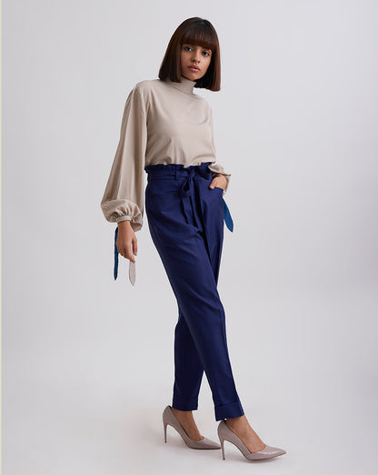 Bouquet Sleeve Tie Up Top