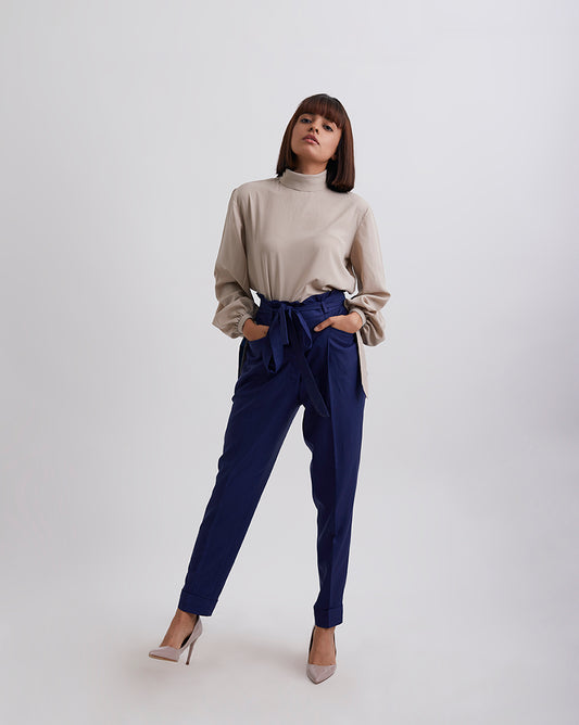 Bouquet Sleeve Tie Up Top