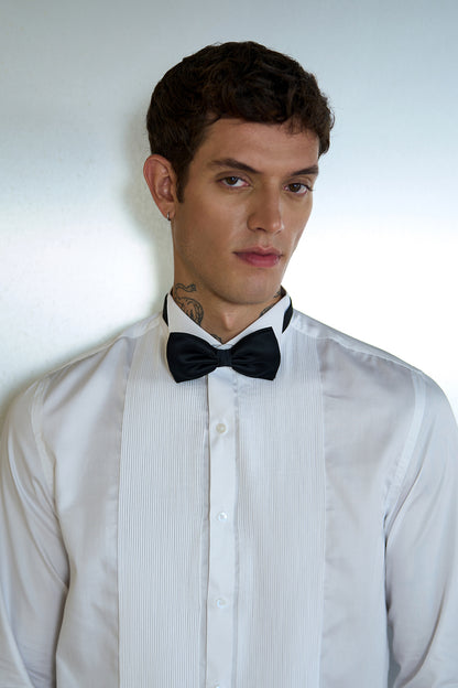 Aliph  Pintuck Tuxedo Shirt