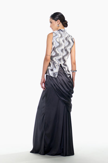 Mercury Draped Skirt
