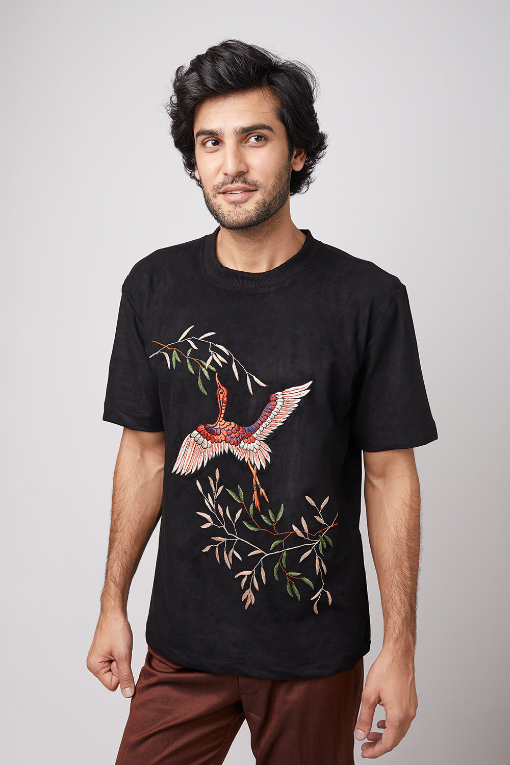 Red Crown Crane T-shirt