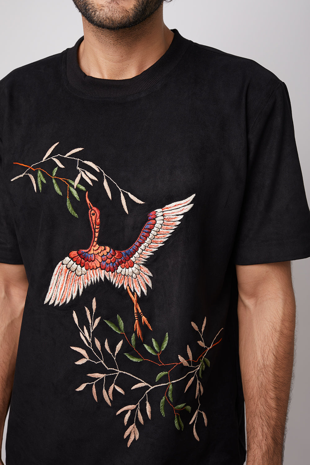 Red Crown Crane T-shirt
