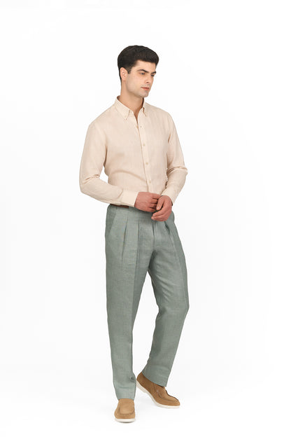 Sage Green Linen Suit