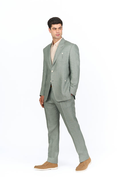 Sage Green Linen Suit