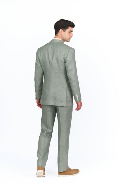 Sage Green Linen Suit