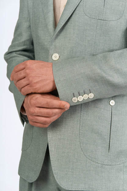 Sage Green Linen Suit