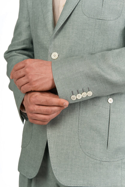 Sage Green Linen Suit