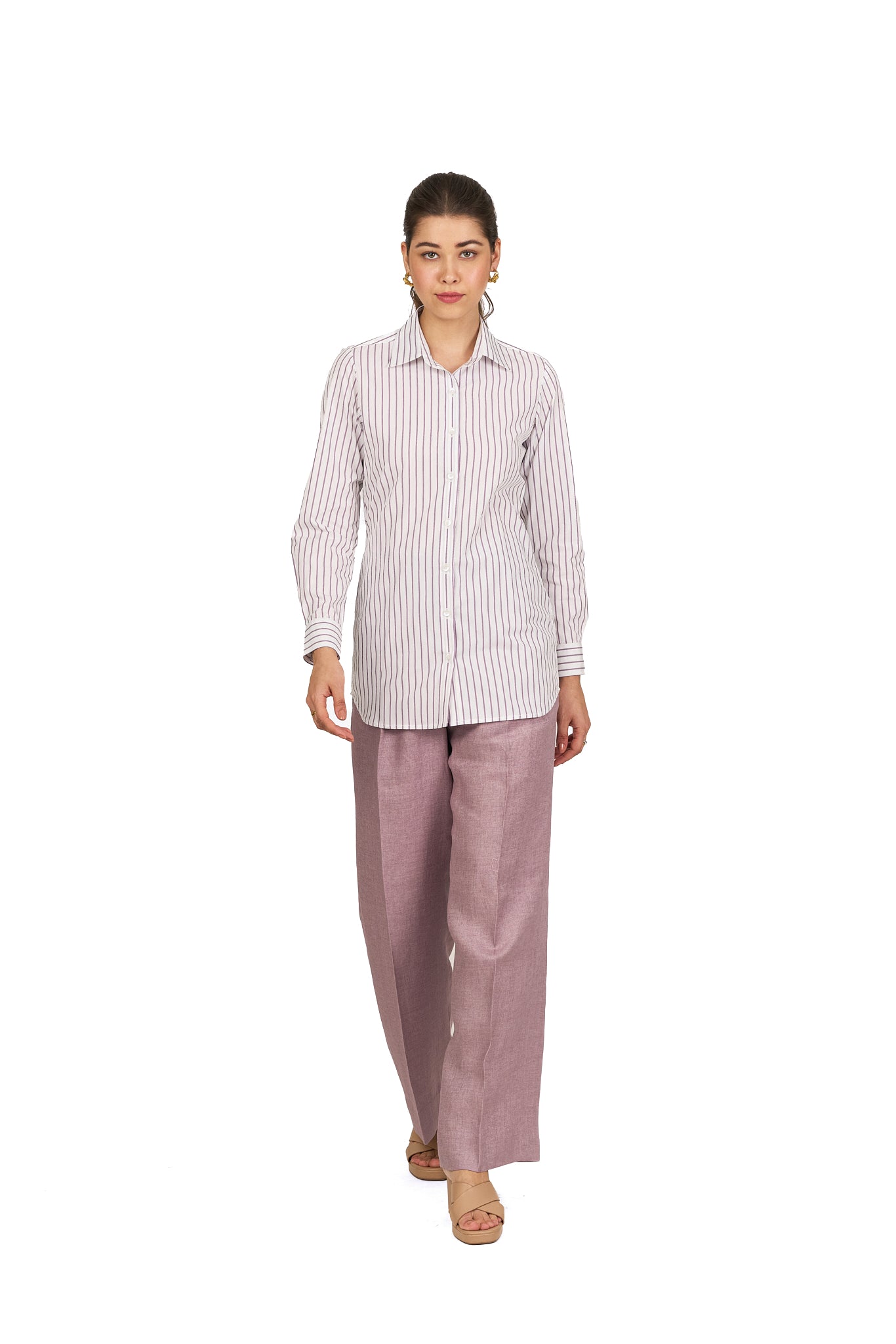 Striped Cotton Slim Fit Shirt
