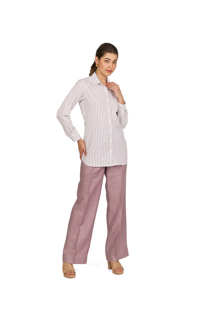 Striped Cotton Slim Fit Shirt