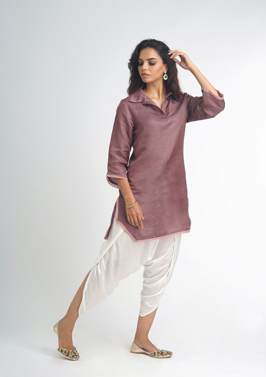 AAJ-MAUVE 2pc KURTA SET