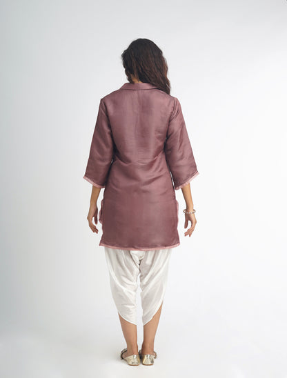 AAJ-MAUVE 2pc KURTA SET