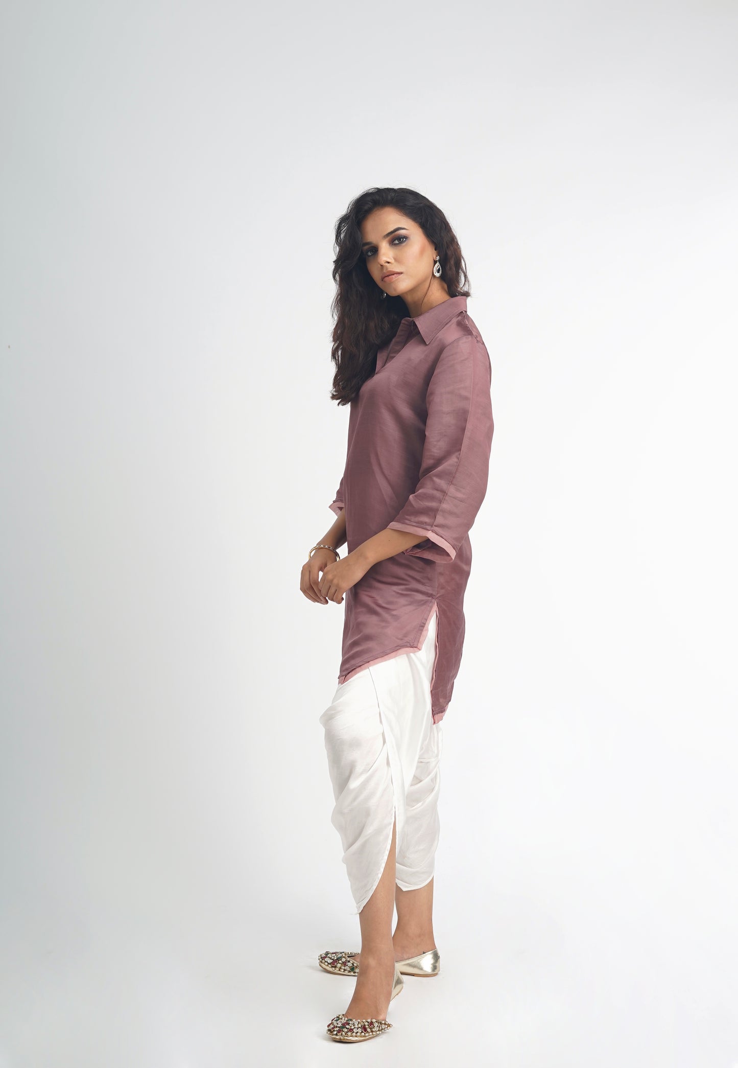 AAJ-MAUVE 2pc KURTA SET