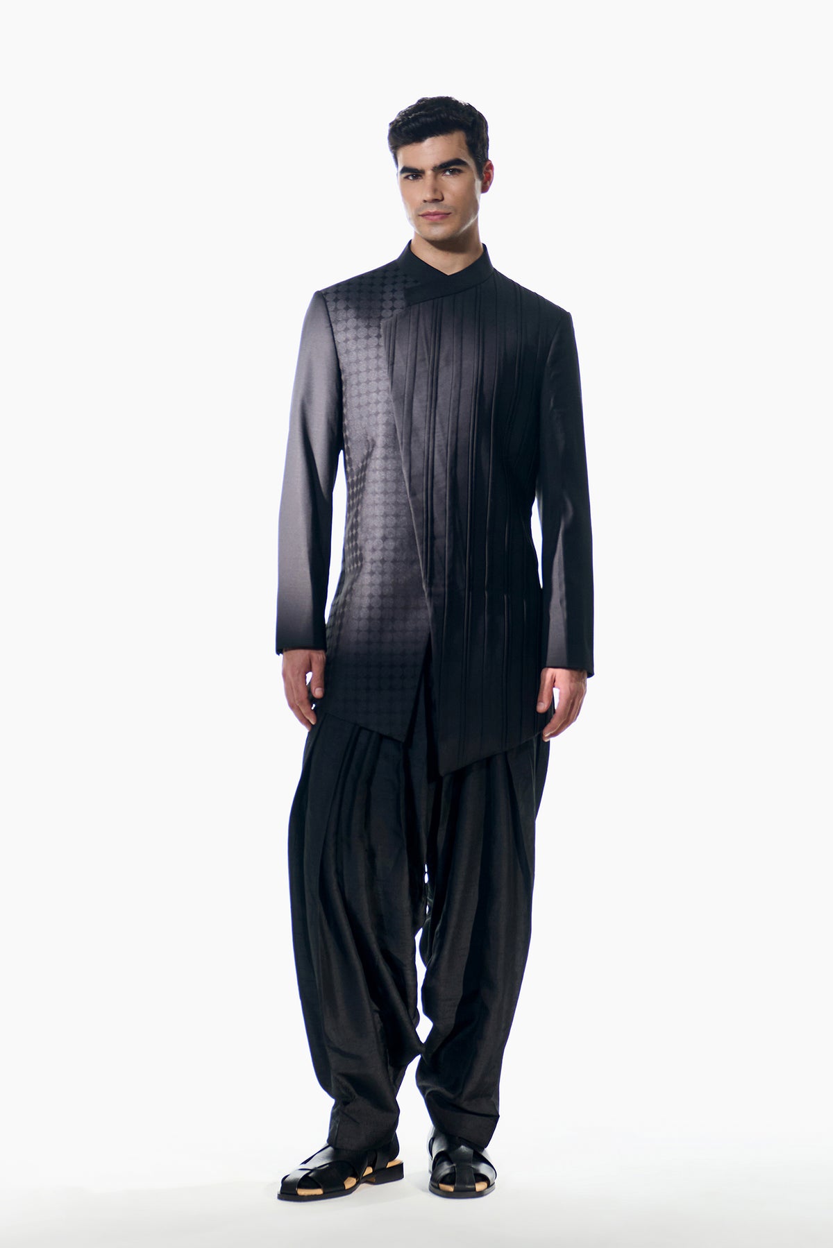 Obsidian Asymmetric Coat
