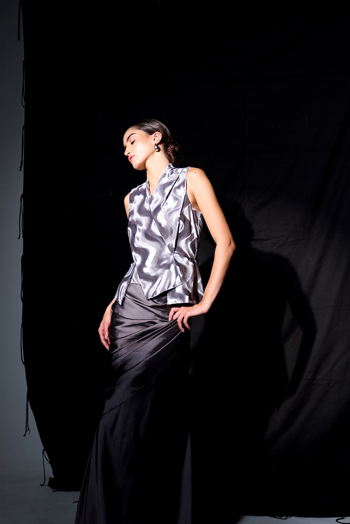 Mercury Draped Skirt