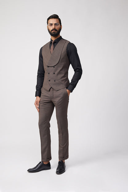 "Yugen" 3Pc Suit (Brown)