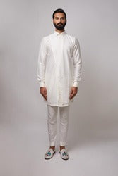 BB Asymmetric Kurta (white)