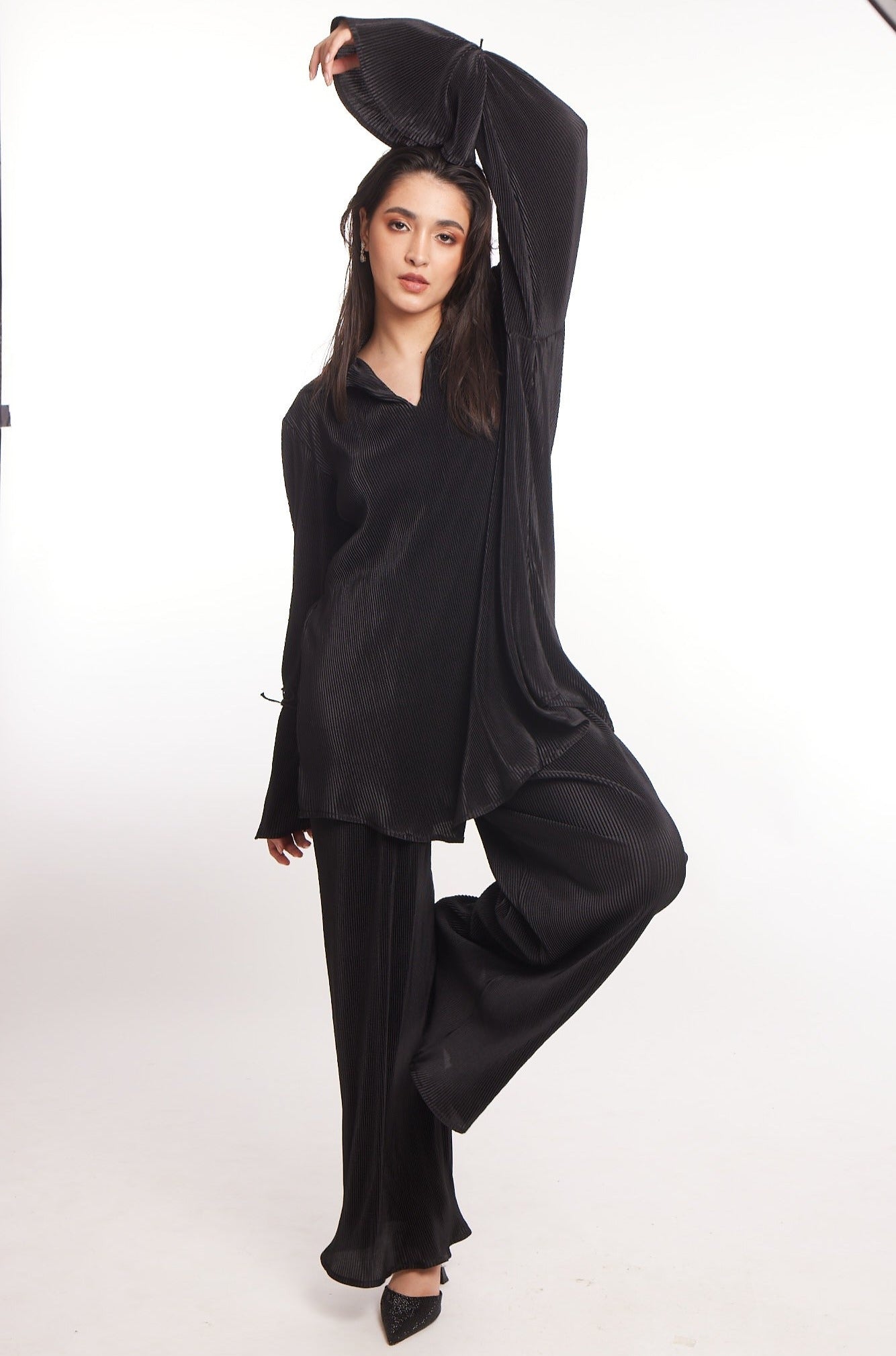 Shimmer Zoe Shirt Dress