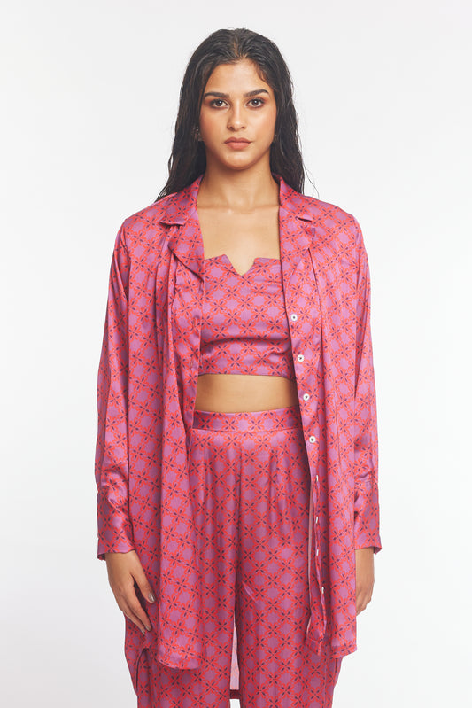 Geo Zoe Shirt Dress