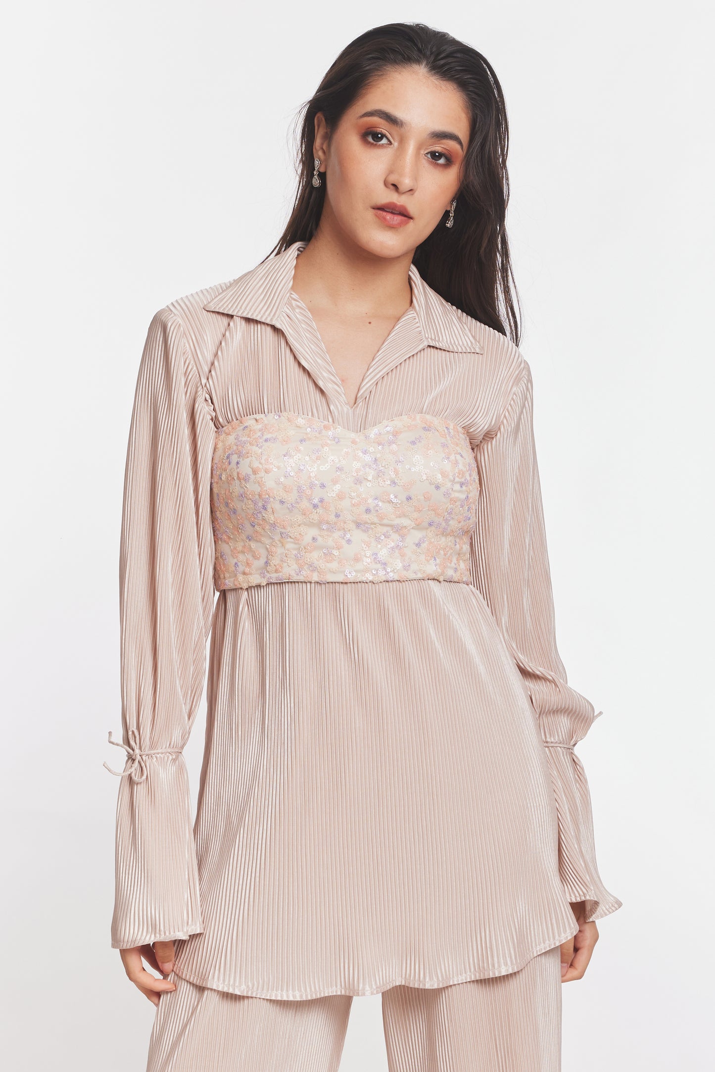 Shimmer Zoe Shirt Dress