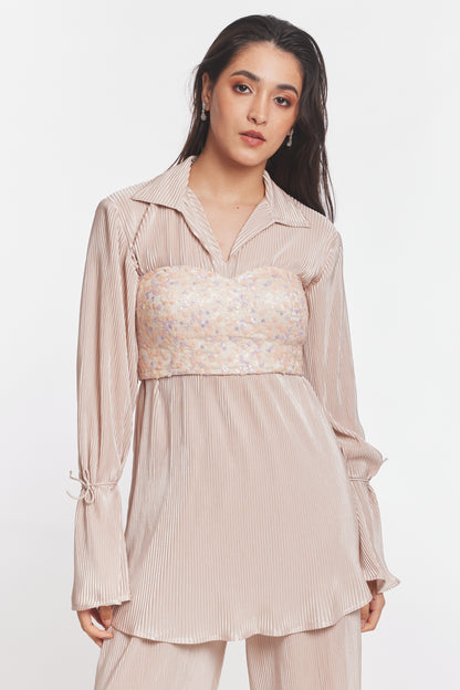 Shimmer Zoe Shirt Dress