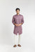 "Mist" Embroidered Short Kurta (Mauve)
